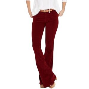Arula corduroy boho/western bell bottom pants‎ in burgundy size 18